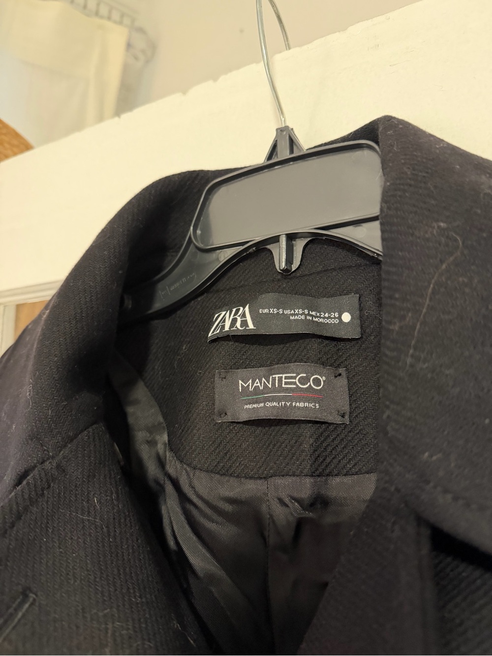 NWT CROPPED MANTECO WOOL COAT ZW COLLECTION - Picture 5 of 6
